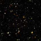 Hubble Ultra Deep Field zeigt Galaxien verschiedenen Alters, Größe und Form