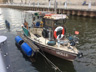 Kleines Boot auf der Weser in Bremen
